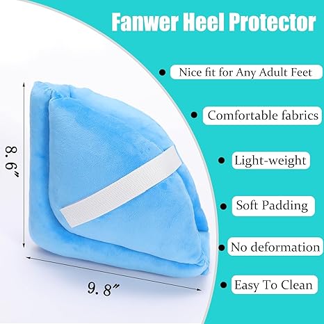 1 Piece Foot Support Pillow-Heel Cushion Protector Pillow for Relieveing Foot Pressure,Blue