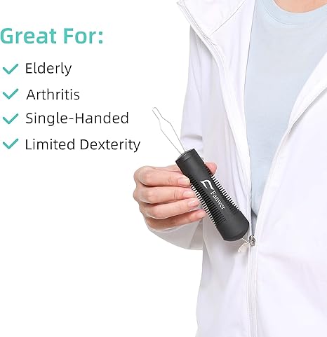 Button Hook, Button Helper Tool for Elderly, Wedding Dress Button Hook Tool, Button Assist Tool for Seniors, Arthritis, Stroke, Parkinson's or Other Disability
