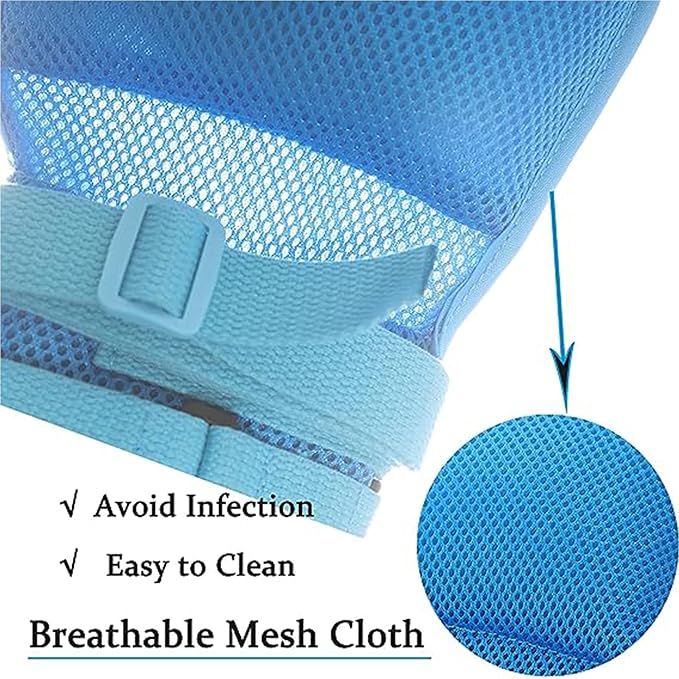 Dementia Restraint Gloves - 2PCS, Control Mitts Safety Hand Glove, Restraint Mitts, Dementia Products for elderly