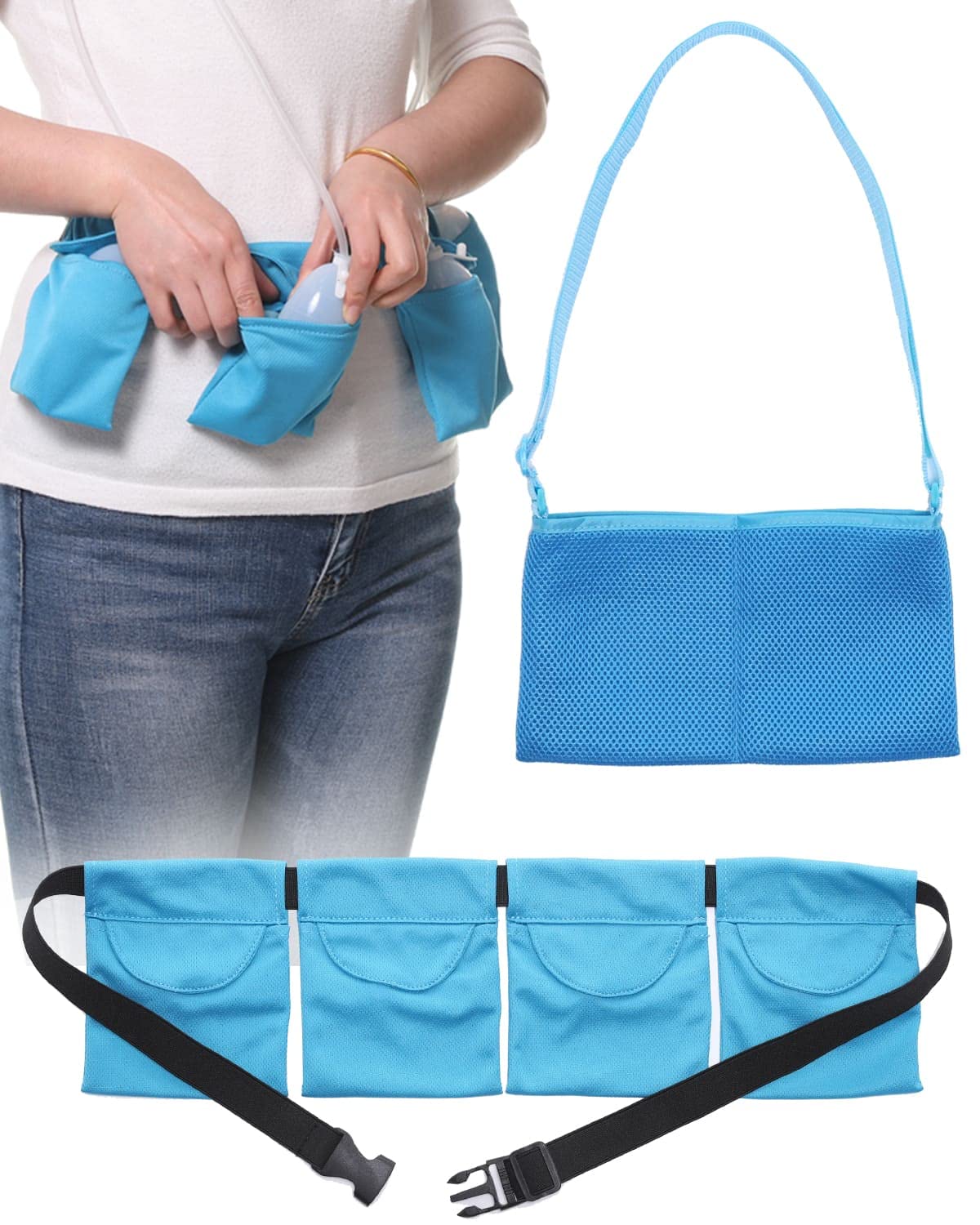 Fanwer Mastectomy Drain Holder (Blue)