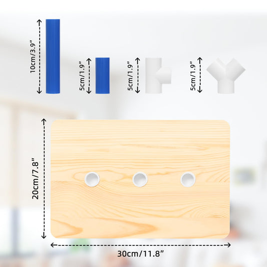 Fewener PVC Pipe Therapy Tree for Hand Rehabilitation - PVC Pipe Exerciser Tree for Cognitive Activities, Creative PVC Piping Tube Sensory Toys for Kids Adults and Elderly Physical Therapy