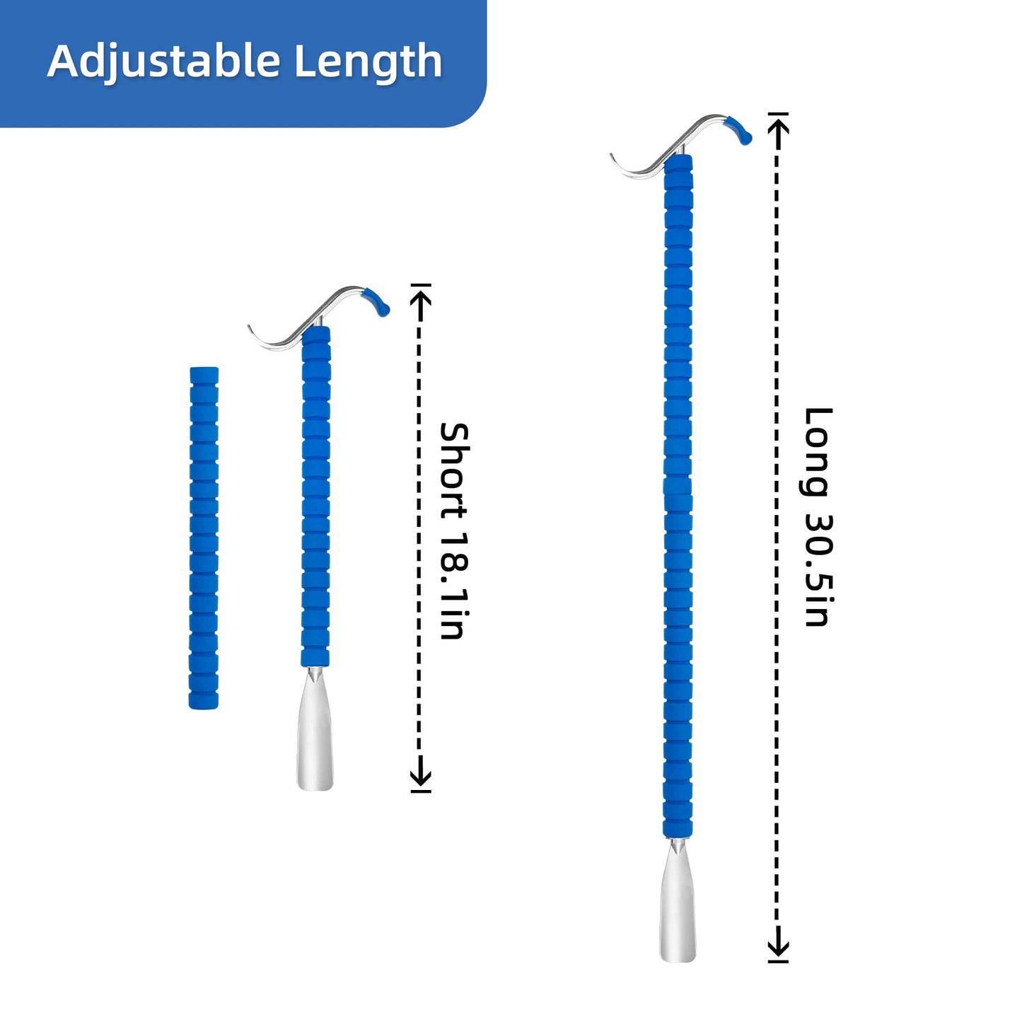 Metal Shoe Horn & Dressing Stick Set