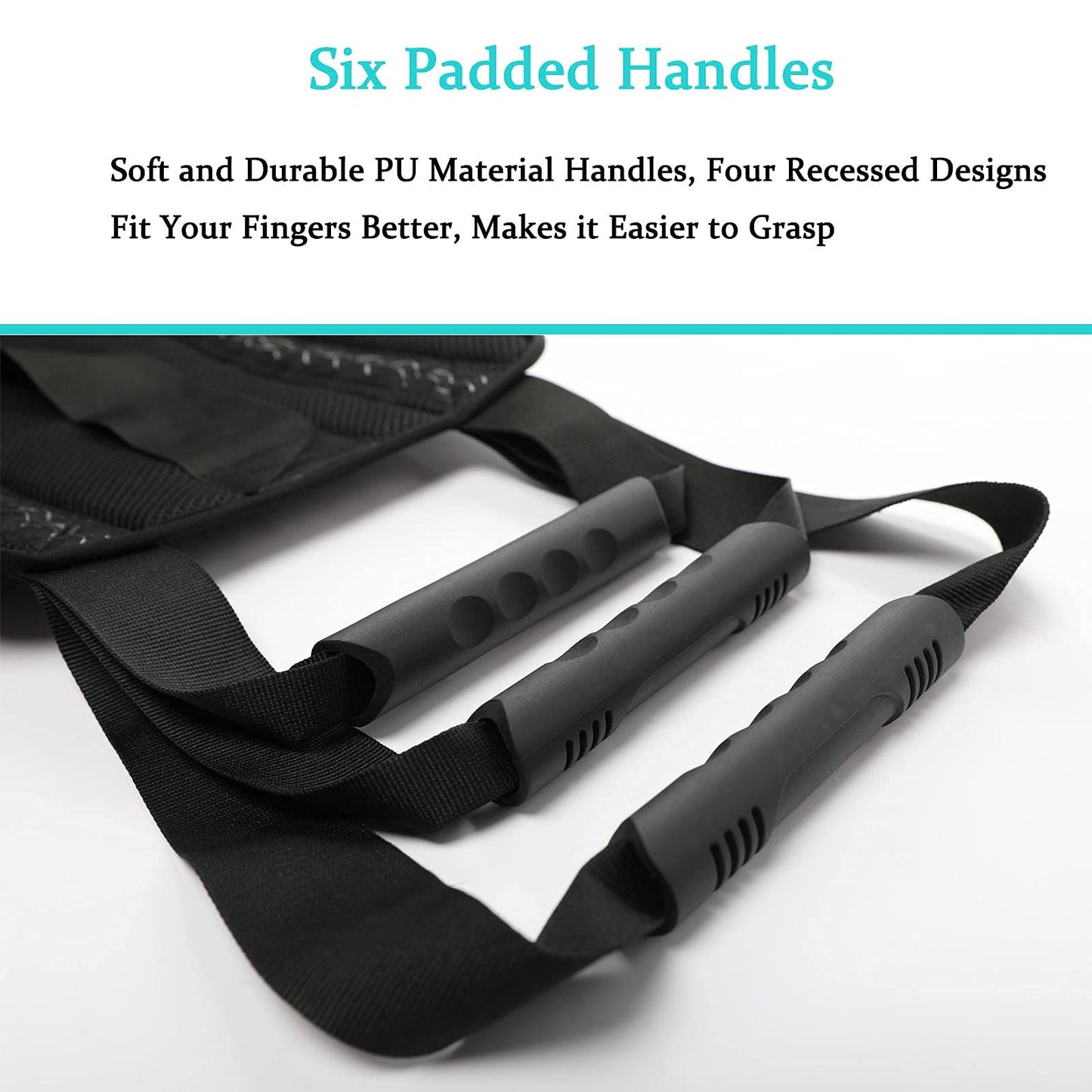 Fanwer 36-Inch Padded Patient Transfer Sling with Handles