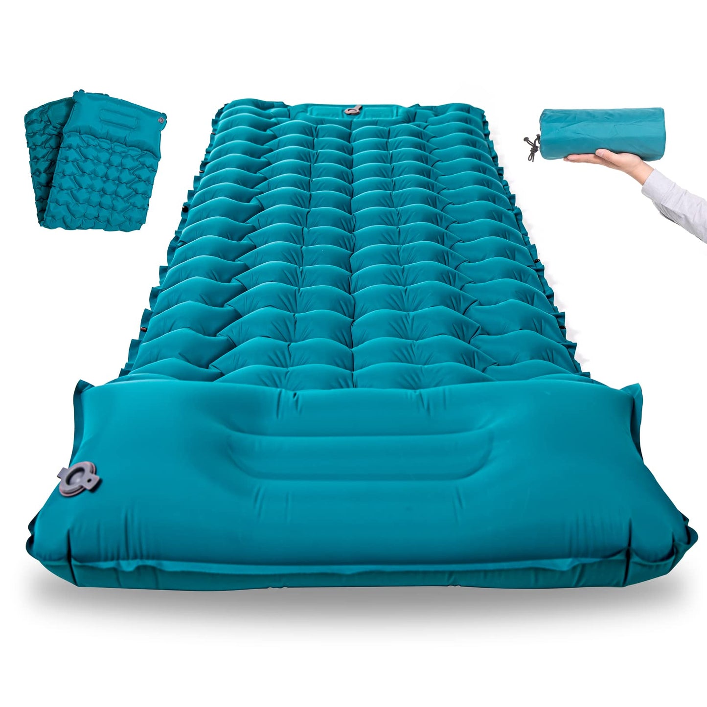 Self inflating Camping Mat with Pillow