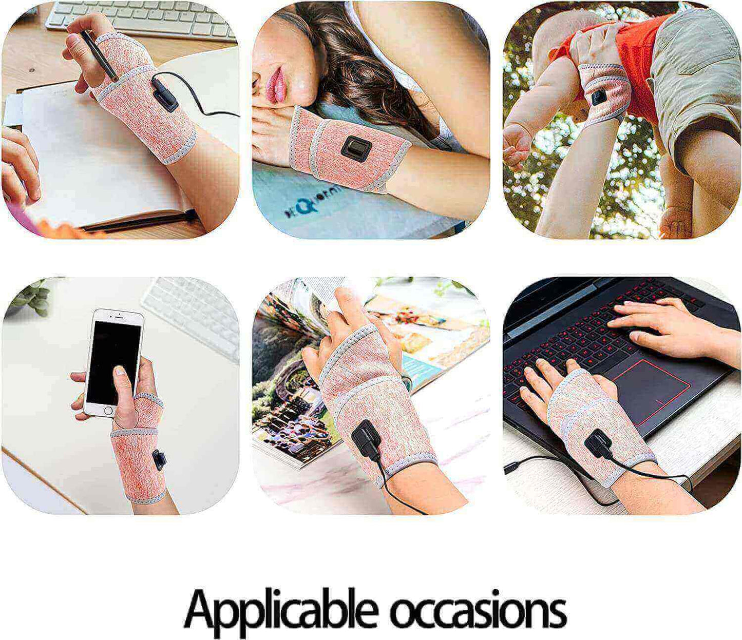2 Electric Heating Pads for Wrist & Hand, using occasions