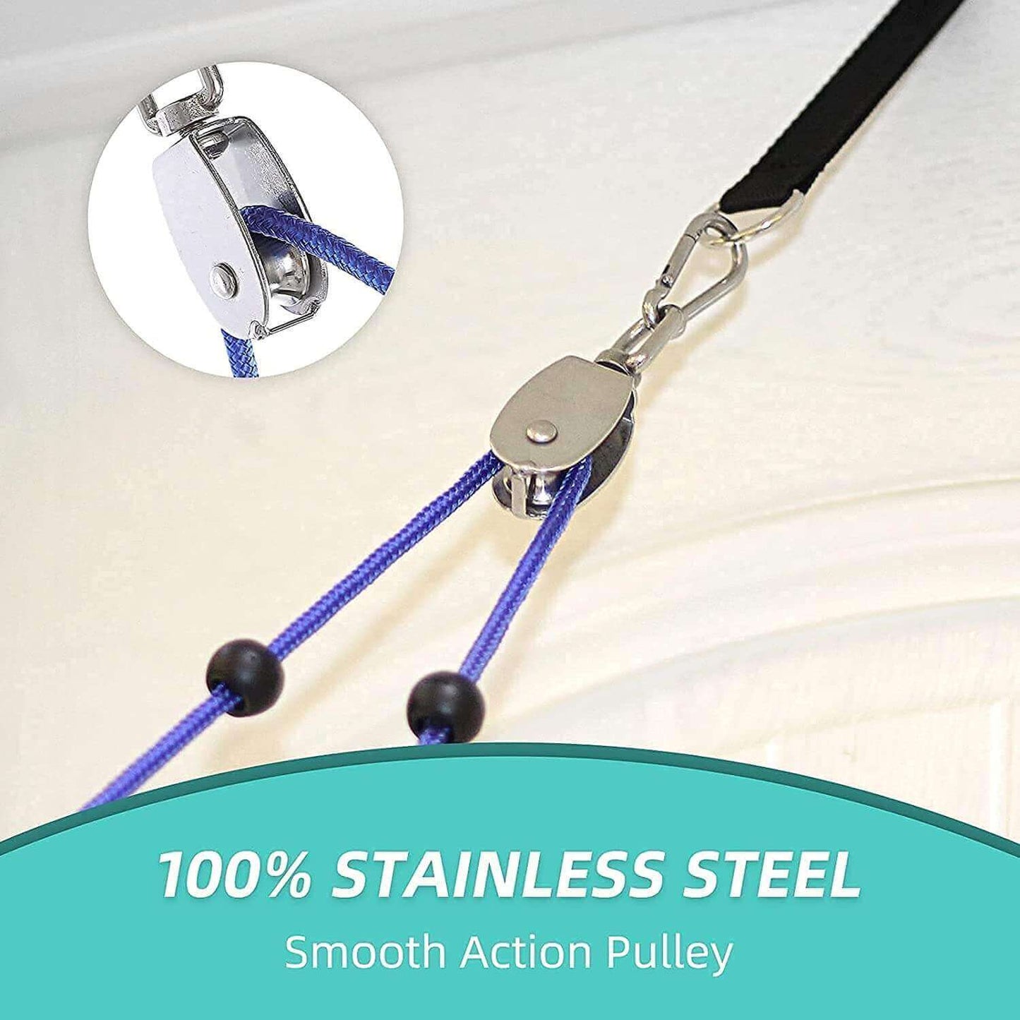 Fanwer Overdoor Shoulder Pulley Exerciser, for Frozen Shoulder Rehab, the pulley on the ground