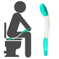 Fanwer Self-wipe Toilet Aid Tool, Rubber Toileting Tongs for Disabled, feature image