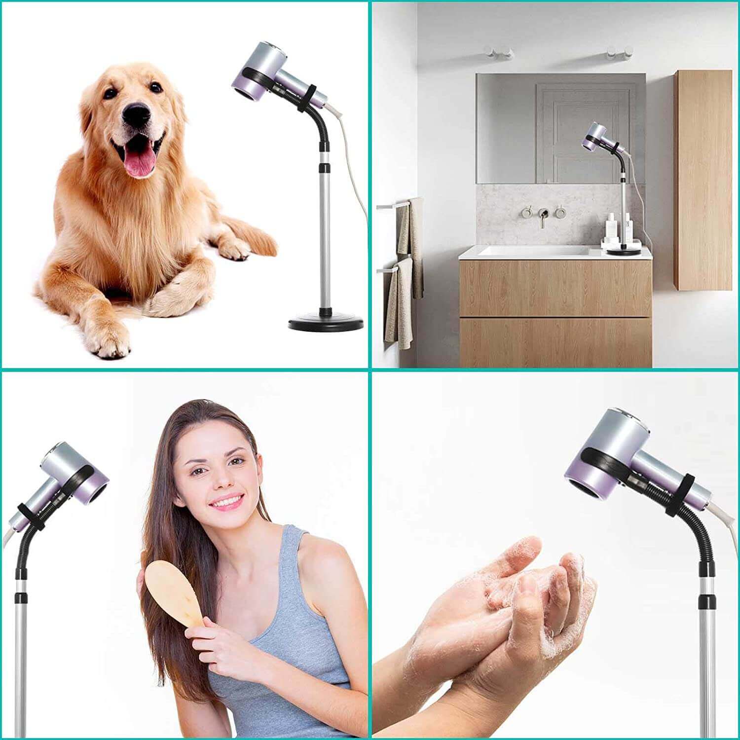 Fanwer adjustable hair dryer stand, targeted users