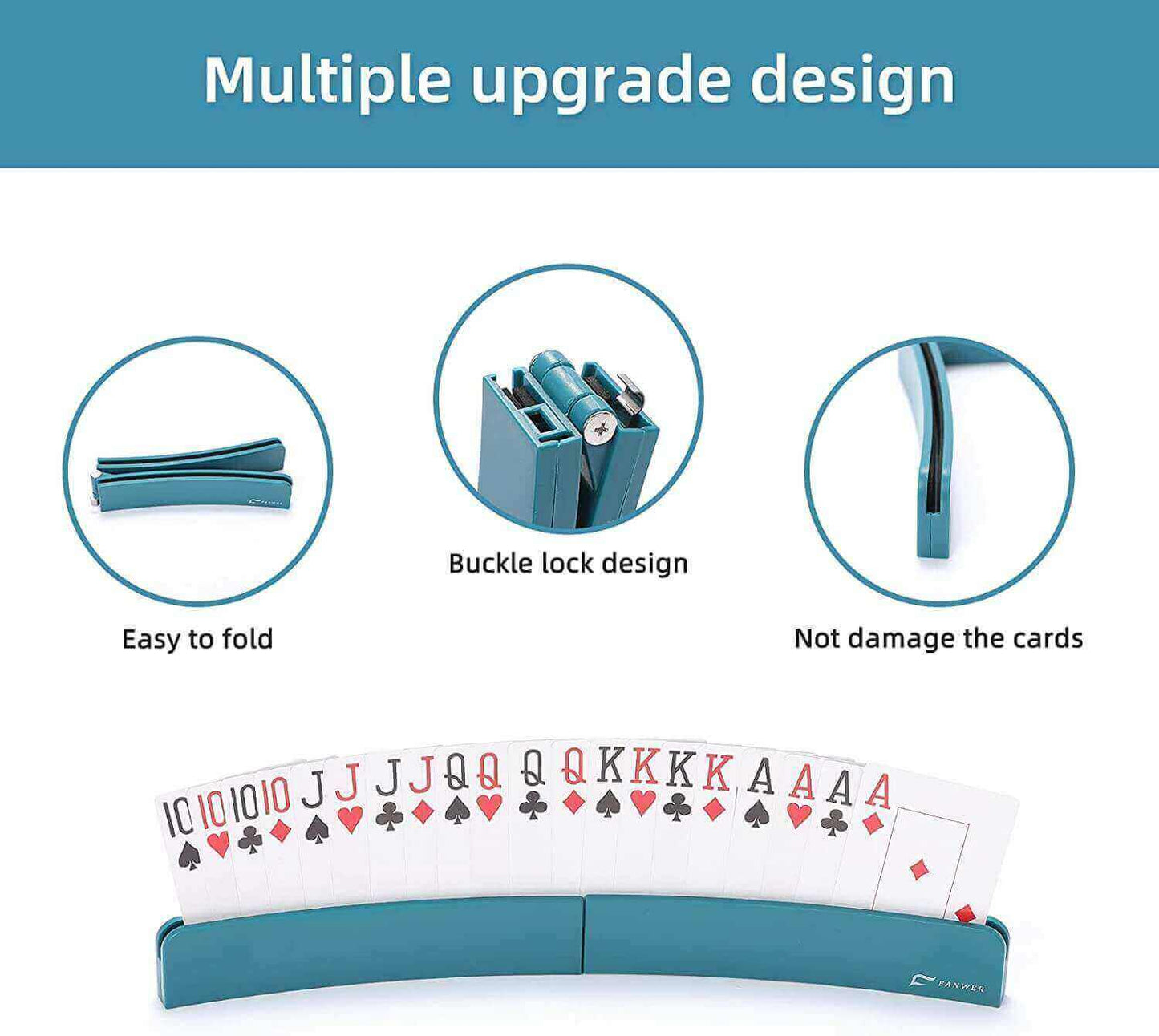 Fanwer poker card holder for playing cards, details demo