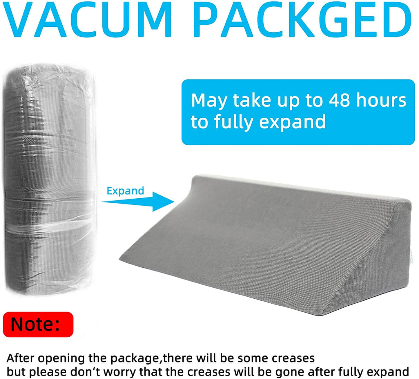 Support wedge pillow, the parcel or packing