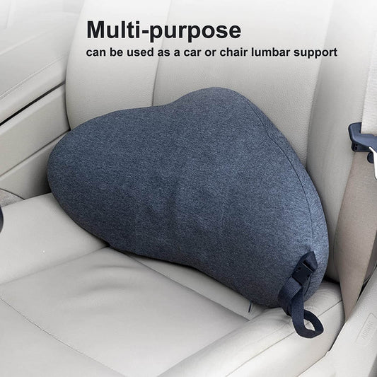 lumbar support pillow in a car