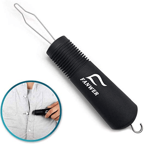 Portable Clothes Shirts Pull One Hand Zipper Puller Helper Button Hook  Fastening Household devices Assist Wear Clothes Tools New