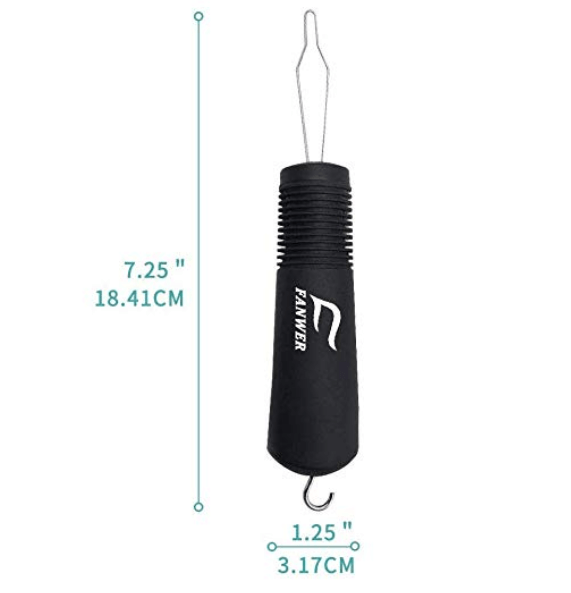 zipper hook puller by Fanwer, length of the product