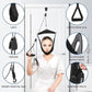 Upgraded Neck Stretcher Cervical Neck Traction Device,Double Ratchet Neck Tension Relief Portable Over The Door Device,for Physical Therapy,Neck Pain Relief, Vertebrae Disk Herniation,Black