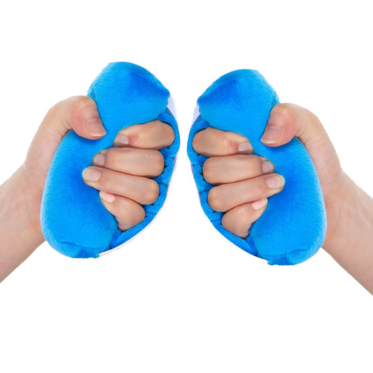 TYYIHUA Palm Protector Hand Contracture Cushion, (2 Pack) Fluff Finger Contracture Cushion with Elastic Band & Finger Sepereter, Support Hand Finger Open, Prevent Hand Contracture
