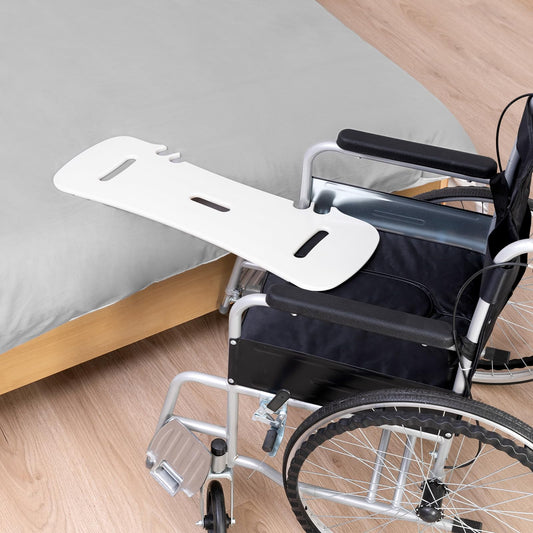 Fewener Slide Transfer Board,Tapered Edges,Non-Slip Pads,Curved with Handle,Extra-Smooth Plastic Patient Transfer Board for Transferring Patient,Elderly and Handicap from Wheelchair to Bed,Bathtub,Car
