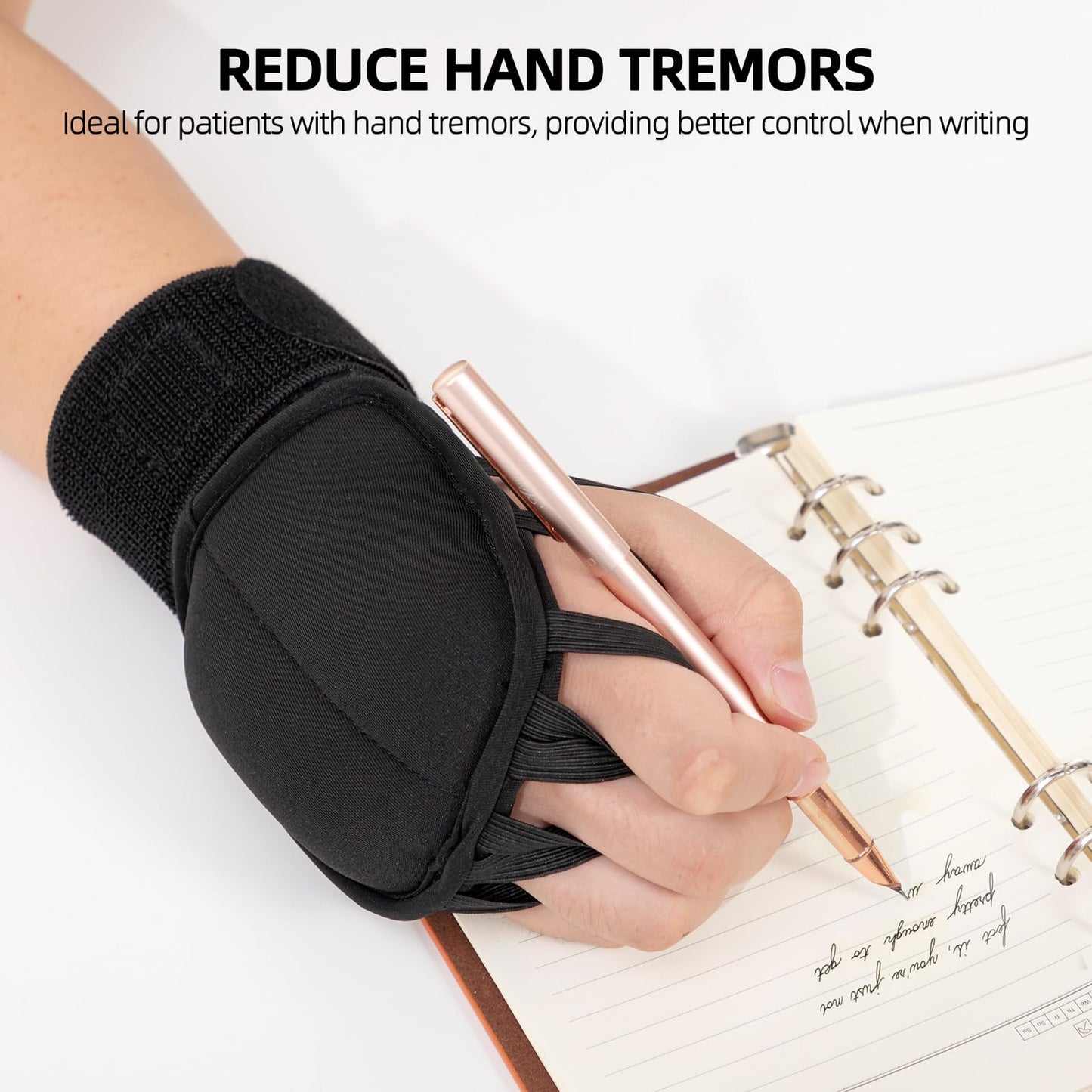 Hand Weights for Fine Motor Skills, Weighted Gloves for Tremors, Aid for Hand Tremors and Parkinsons Patients, Writing Weights & Hand Strengthening Tool