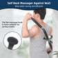 Fewener Bow Trigger Point Massage Cane - Self Back Massager for Muscle Pain Relief and Deep Tissue Therapy, Handheld Back, Neck, Shoulder, Leg and Foot Massager Rod - Black