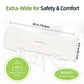 Fewener Slide Transfer Board,Tapered Edges,Non-Slip Pads,Curved with Handle,Extra-Smooth Plastic Patient Transfer Board for Transferring Patient,Elderly and Handicap from Wheelchair to Bed,Bathtub,Car