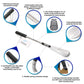 2 Premium Extra-Long Metal Shoe Horns with Telescopic Handles