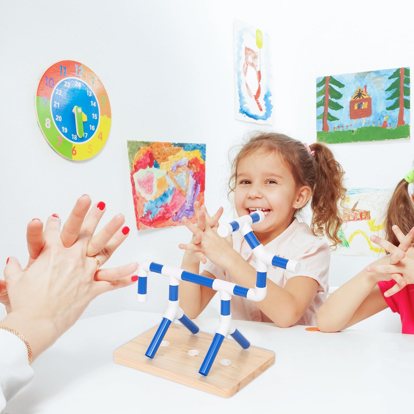 Fewener PVC Pipe Therapy Tree for Hand Rehabilitation - PVC Pipe Exerciser Tree for Cognitive Activities, Creative PVC Piping Tube Sensory Toys for Kids Adults and Elderly Physical Therapy
