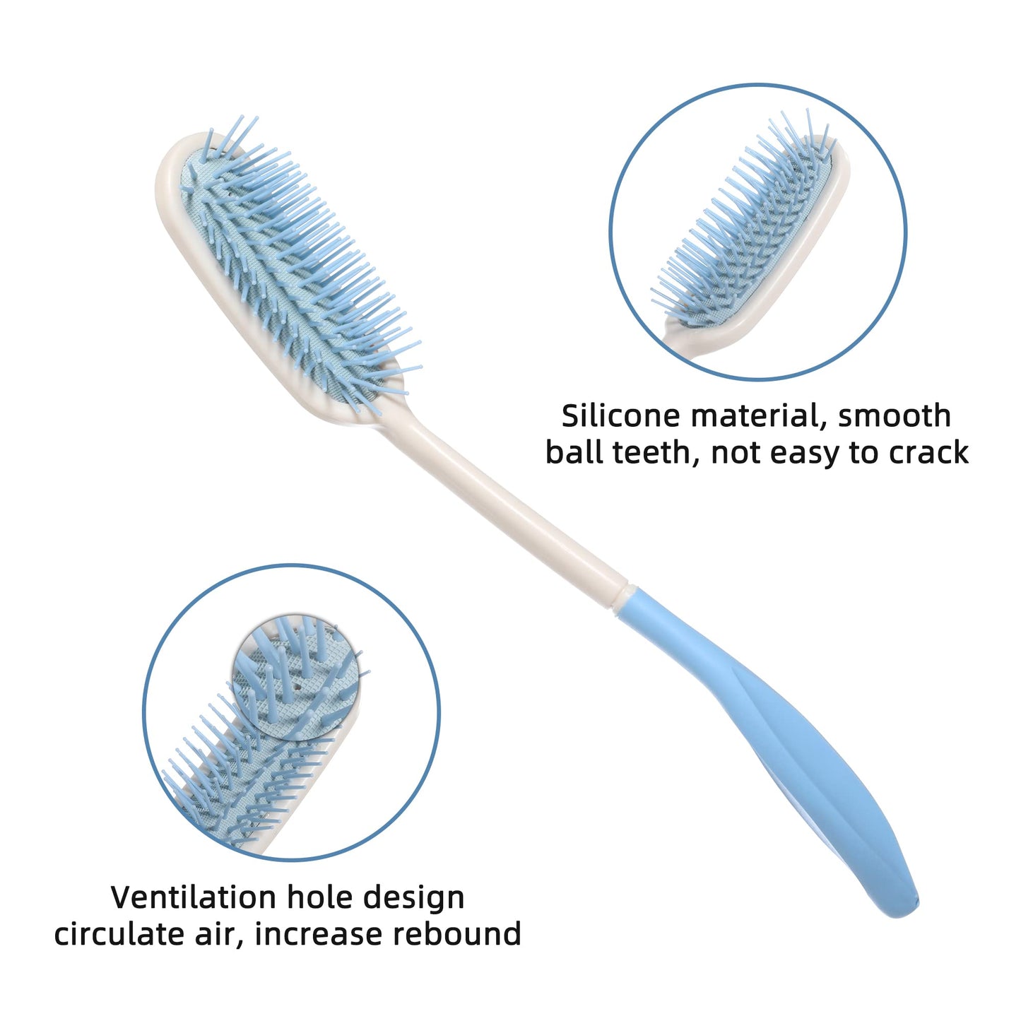 14-Inch Long-handled Hair Brush for Arthritis or Disabled's Daily Living Mobility Aid