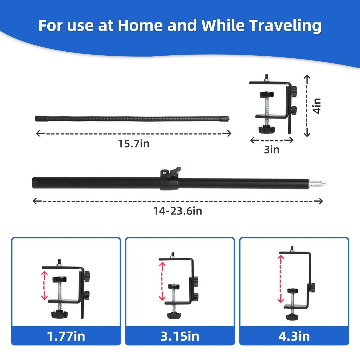 Cpap Hose Holder for Bed - Tangle-Free Cpap Hose Hanger - Angle Height Adjustable Cpap Tube Holder for Nightstand/Headboard,Home/Travel Cpap Holder Bedside