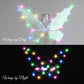 TYYIHUA Light Up Fairy Wings, Halloween Christmas LED Wings for Kids Adult, Costume Butterfly Wings for Girls & Women