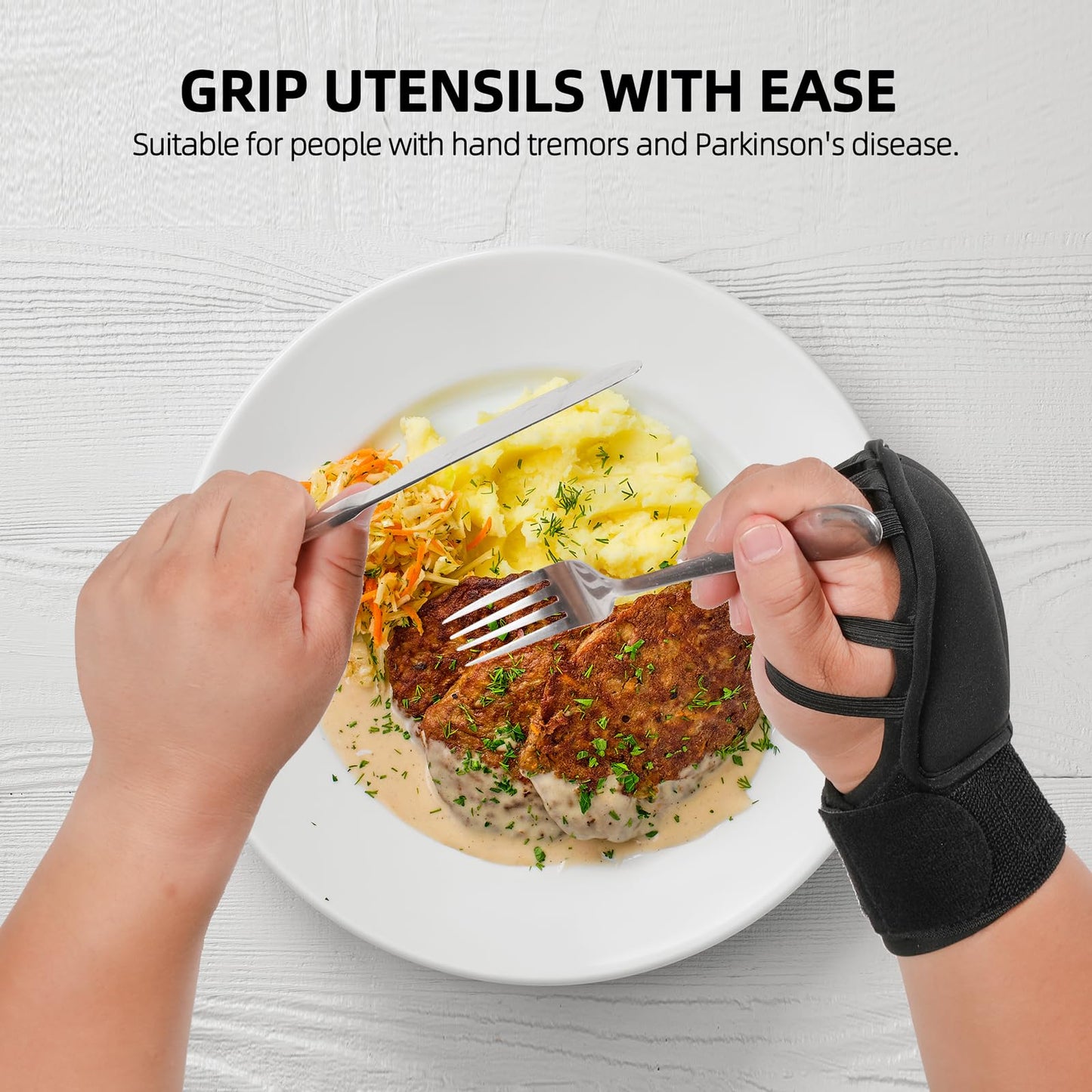 Hand Weights for Fine Motor Skills, Weighted Gloves for Tremors, Aid for Hand Tremors and Parkinsons Patients, Writing Weights & Hand Strengthening Tool