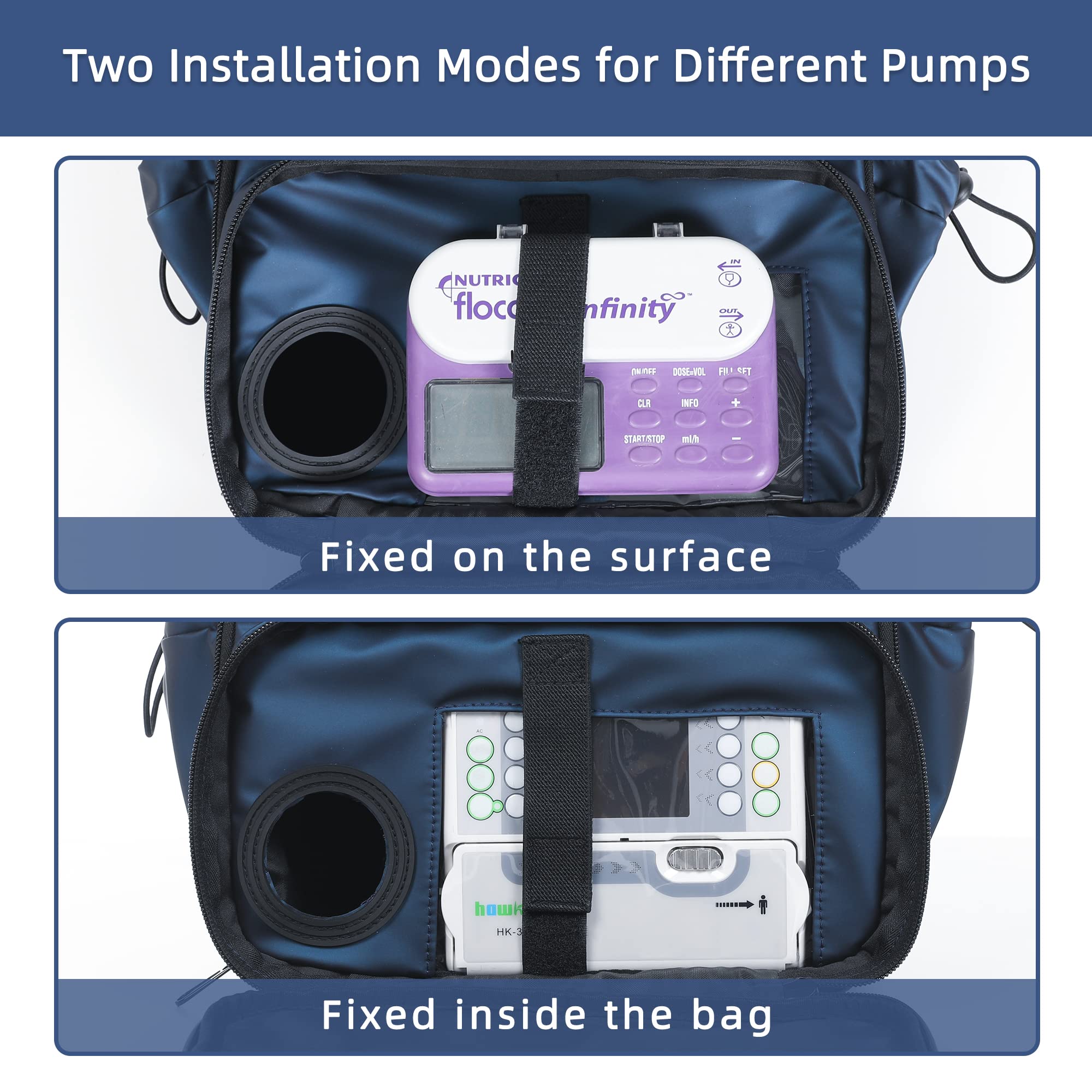 Fewener Feeding Tube Backpack for G Tube Gtube Feeding 13.8 Upgrade