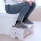 Fanwer Potty Stool for Pooping Made of Wood-Plastic Board for Adults, Suitable to Bring on Travel
