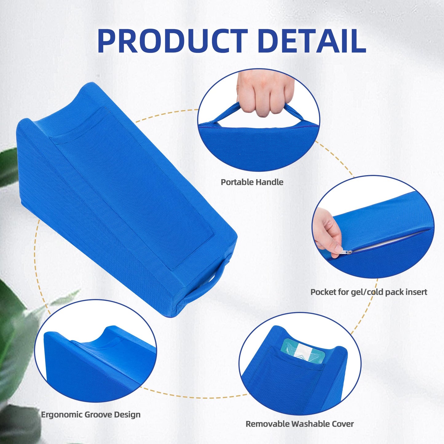 TYYIHUA Arm Wedge Elevation Pillow Arm Pillow for Broken Arm Therapy Wedge Foam or After Surgery Rest to Keep Elevated