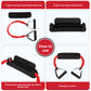 Neck Stretcher Exerciser - Cervical Traction Device for Neck Pain Relief, Neck Strengthener with Thicker Pad and Red Handle - Portable and Comfortable (30-40lb)