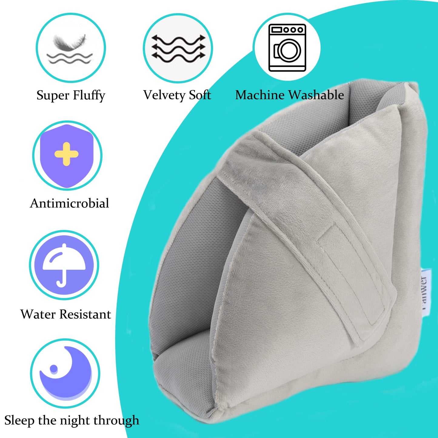 Gray Heel Cushion Protector Pillow