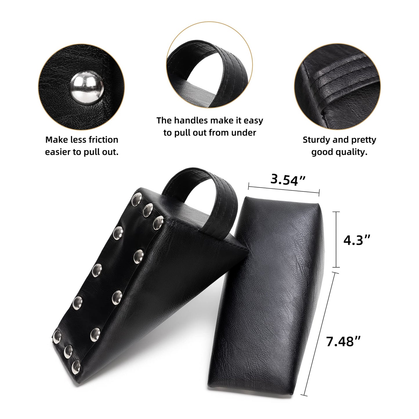 Dejarnette Type Style Pelvic Sacral Blocks | Black Sot Blocks | Chiropractic Wedge Blocks, Pelvic Sacral Block Set for Chiropractor, Physical Therapy Wedges, Chiropractic Tools