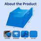 Fanwer Leg Elevation Pillows for After Surgery, Knee Replacement Recovery Aids, Leg Support Pillow to Elevate Feet, Knee, Ankle for Swelling, Injure, Sleeping, Footrest, Blue(Two Leg Version)