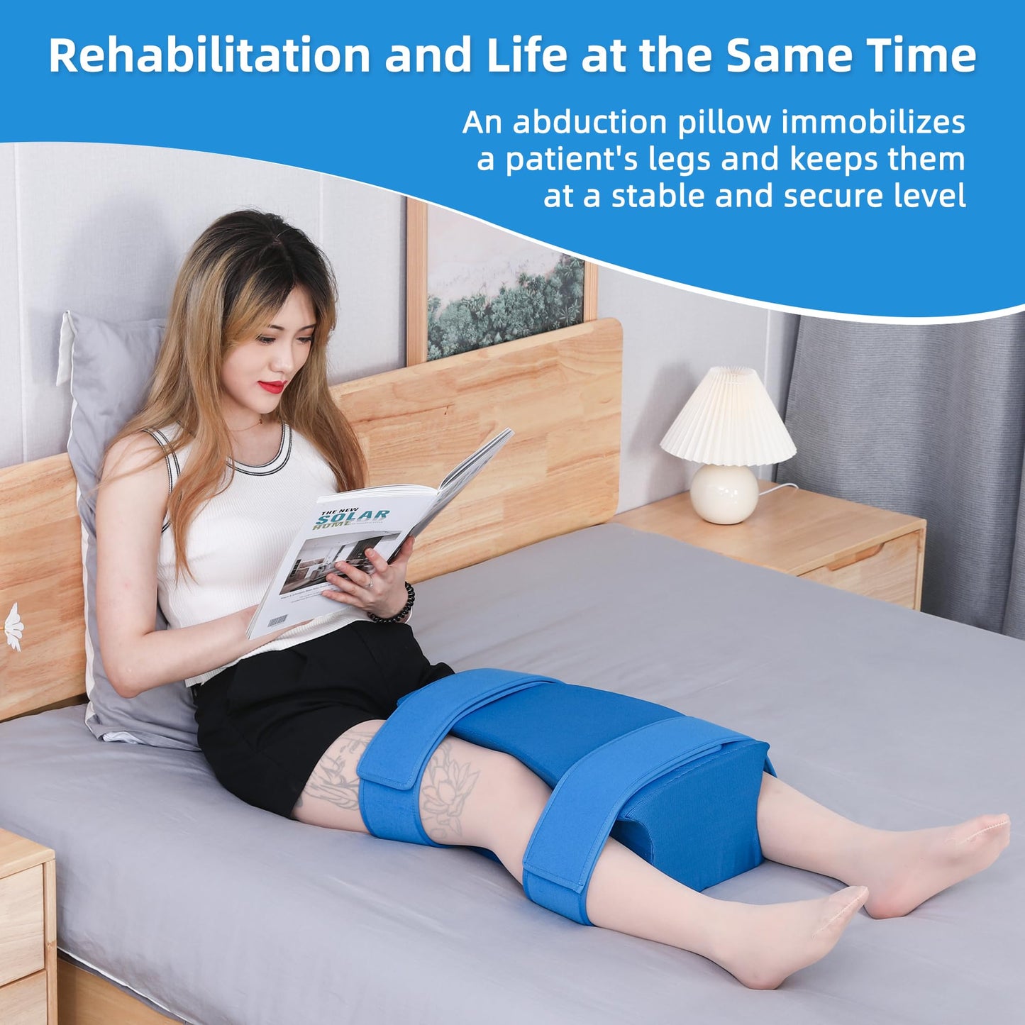 TYYIHUA Hip Abduction Pillow - Hip Surgery Pillow with Pillow Cover 