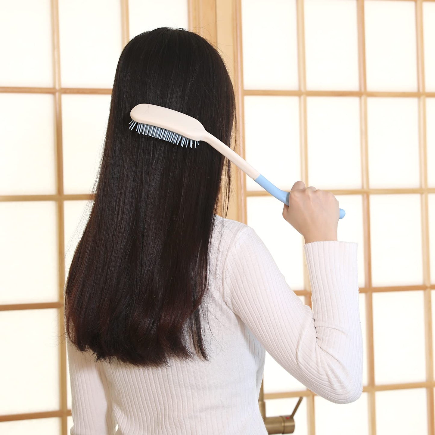 14-Inch Long-handled Hair Brush for Arthritis or Disabled's Daily Living Mobility Aid