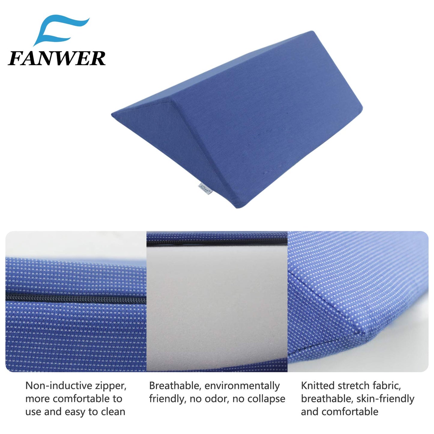 Fanwer Leg Elevation Pillows for Swelling, Wedge Pillows for After Surgery
