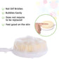 2 Pcs Fanwer curved long-handled bath brushes, the brush part details