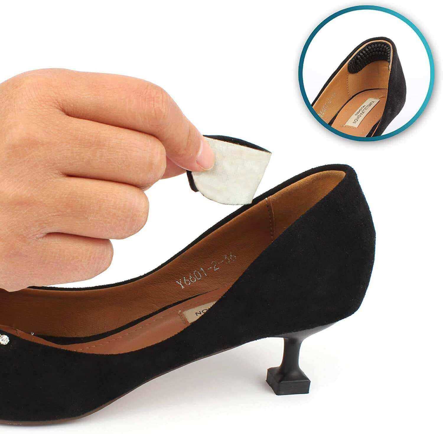 3 heel grips for high heels, heel liner cushion inserts and insoles, details