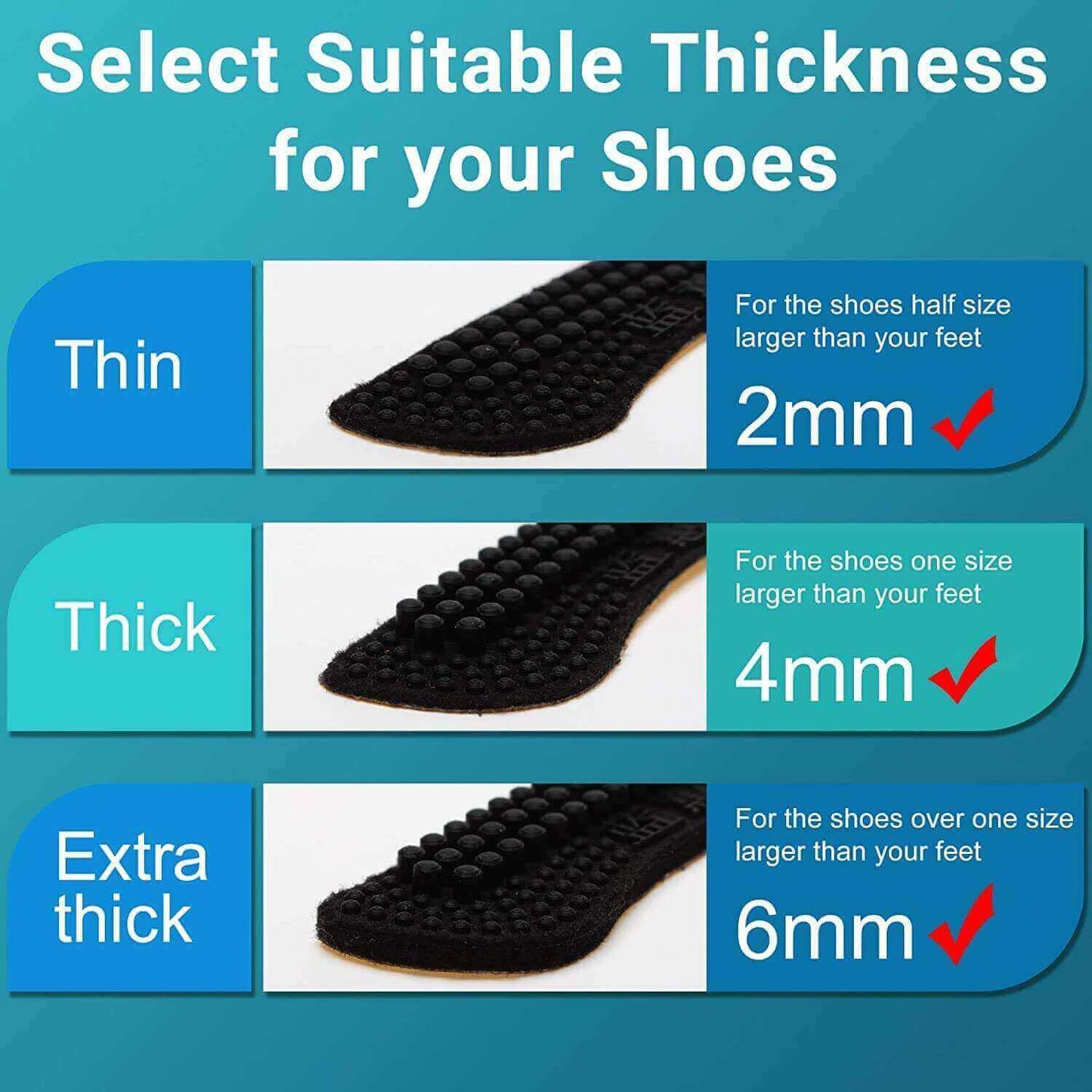 3 heel grips for high heels, heel liner cushion inserts and insoles, different thickness for option