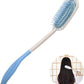 long handled hair brush for long hair, thick hair, fine hair, curly hair, straight hair, product and head