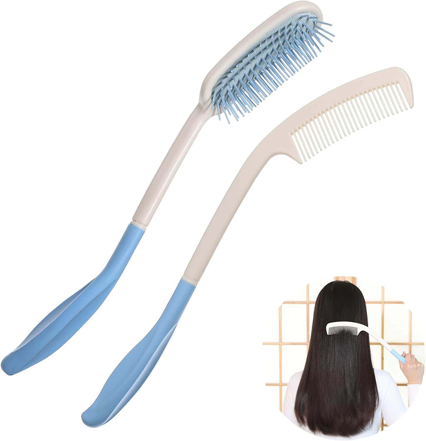 Fanwer's long-handle hair brush and comb, feature image 