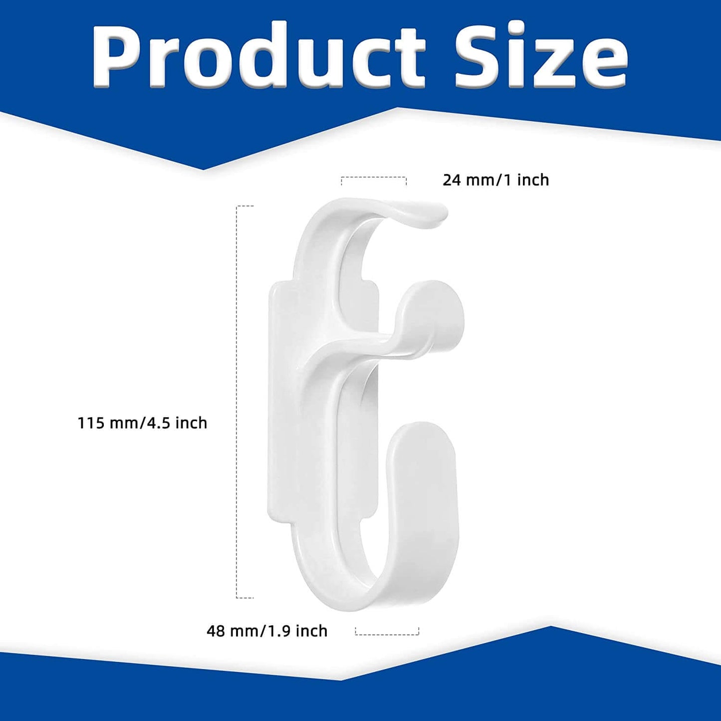 cpap hose holder hanger's size