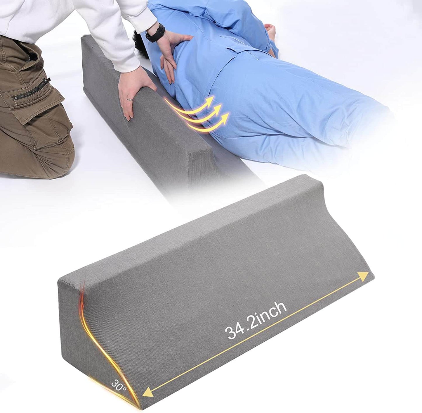 Medical Wedge Pillow for Acid Reflux, Gerd, Vertigo, Orthopedic / Back Pain, length of the wedge pillow