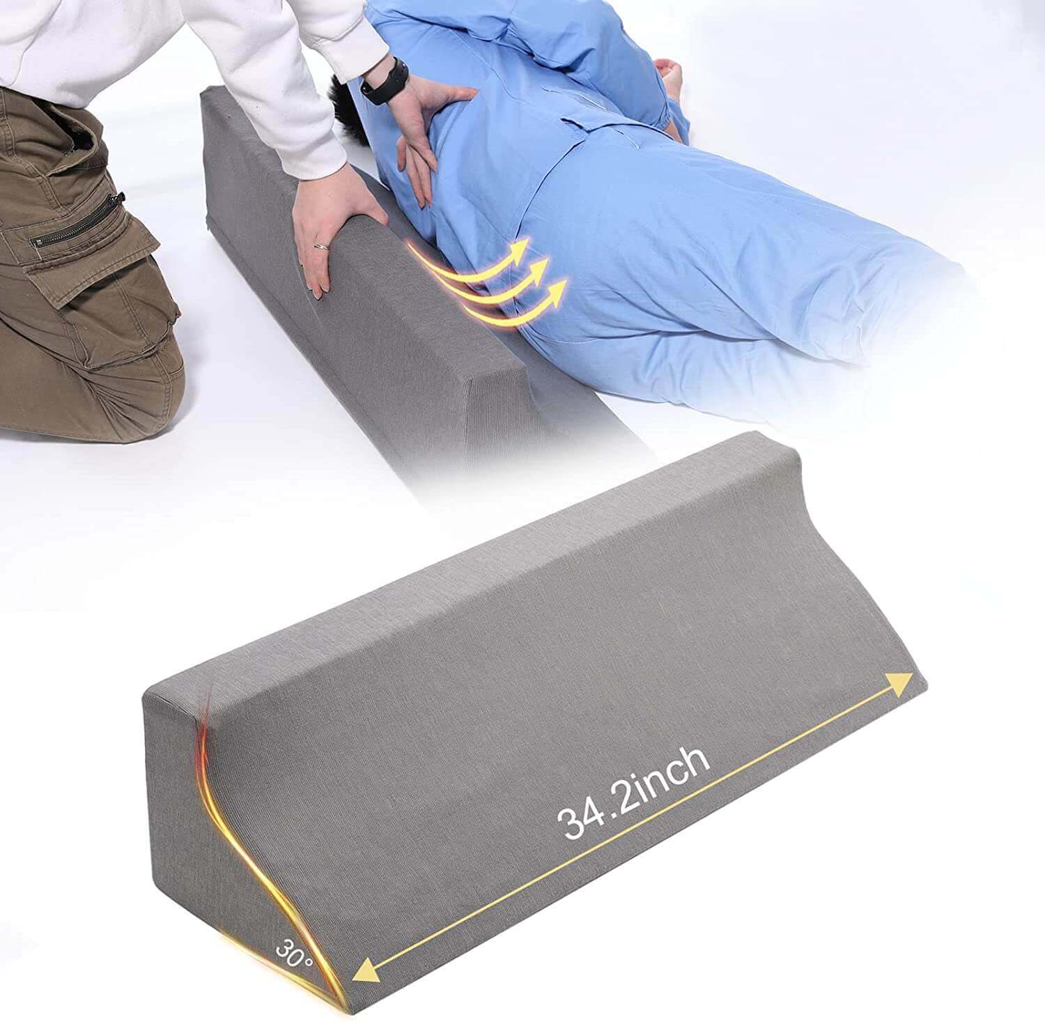 foam wedge pillow back pain, body turn-over