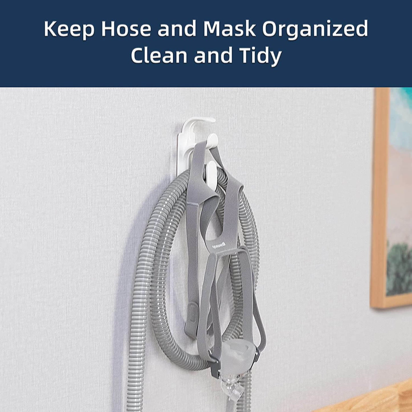 cpap hose holder hanger, keep hose and resmed organized