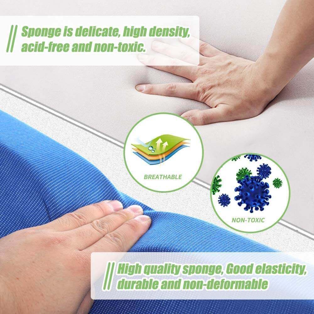 foam wedge pillow back pain, material demo