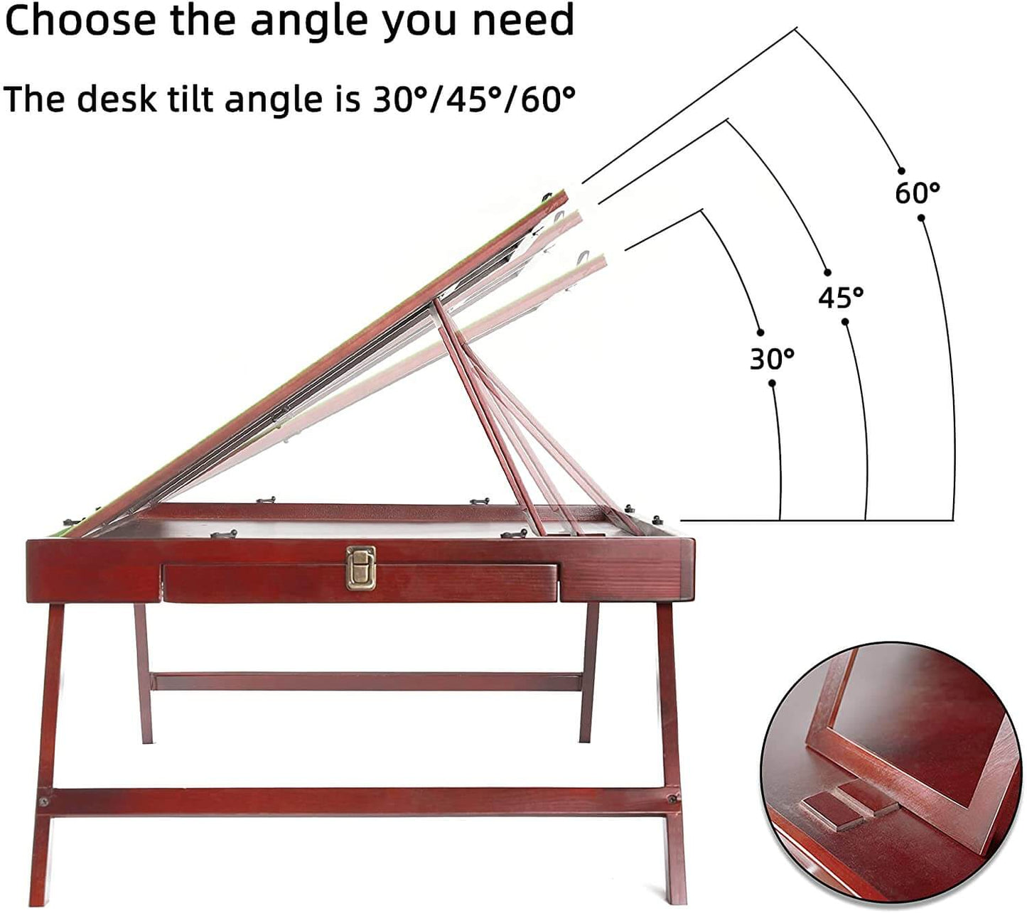 1500 piece jigsaw puzzle table with drawers & folding legs for coffee, 3 adjustable angles